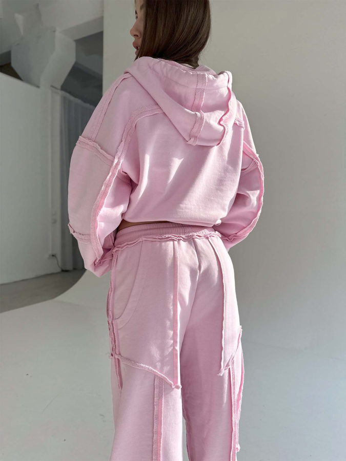 Худі out, рожеве / zip hoodie out, pink