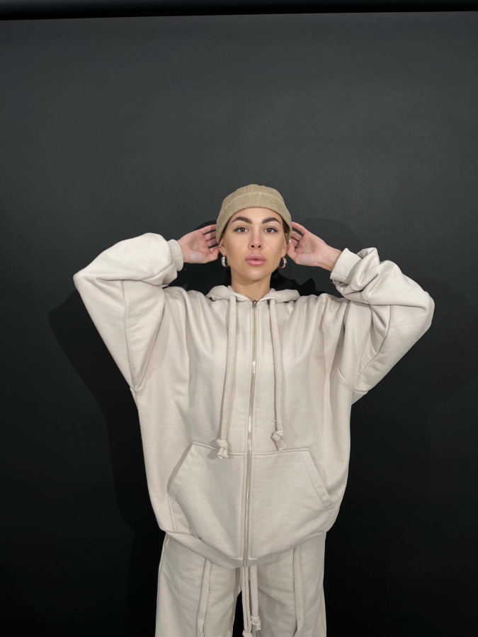 Комплект худі та штани, бежевий / set, beige