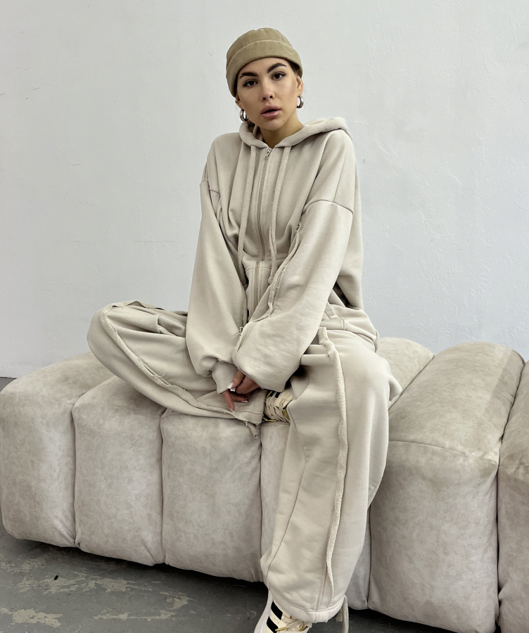 Комплект худі та штани, бежевий / set, beige