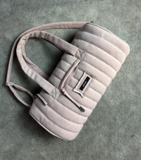 Сумка велюрова, рожева / velour bag, pink
