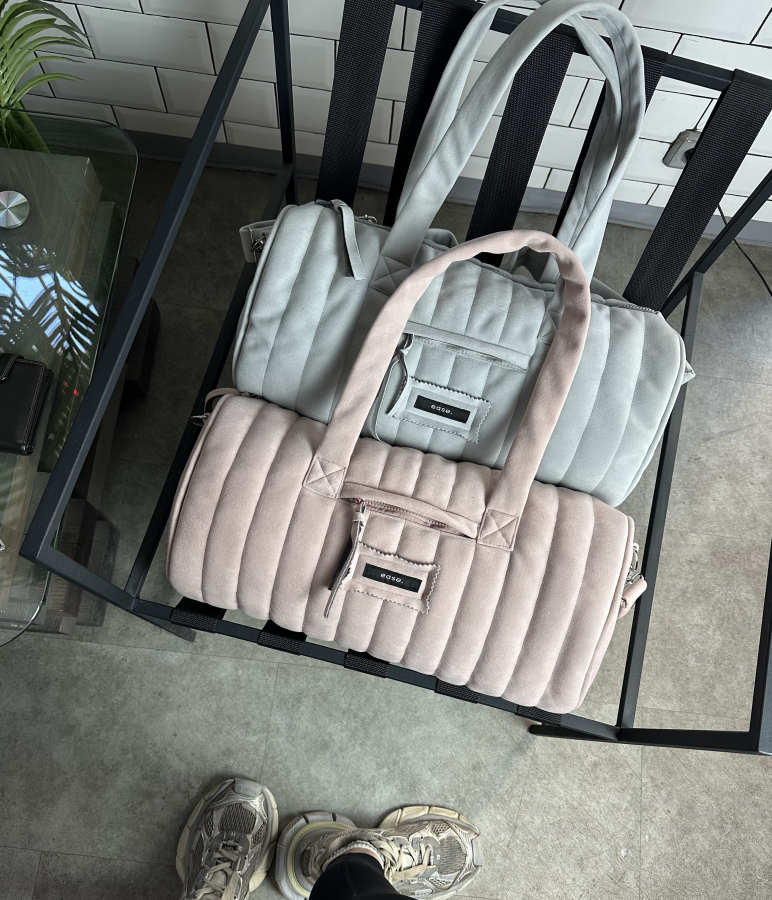 Сумка велюрова, рожева / velour bag, pink