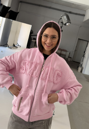Худі swag, рожеве / hoodie swag