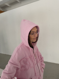 Худі swag, рожеве / hoodie swag