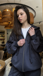 Худі zip, сіре / zip hoodie, grey