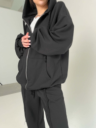 Комплект худі та штани, чорний / set, black