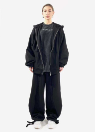 Комплект худі та штани, чорний / set, black