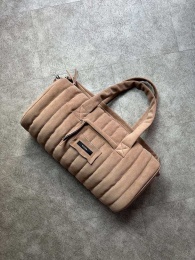 Сумка велюрова, мокко / velour bag, mocha