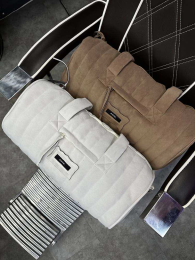 Сумка велюрова, молочна / velour bag, milk