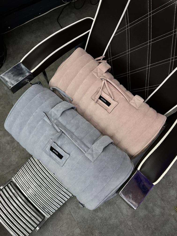 Сумка  велюрова, сіра / velour bag, grey