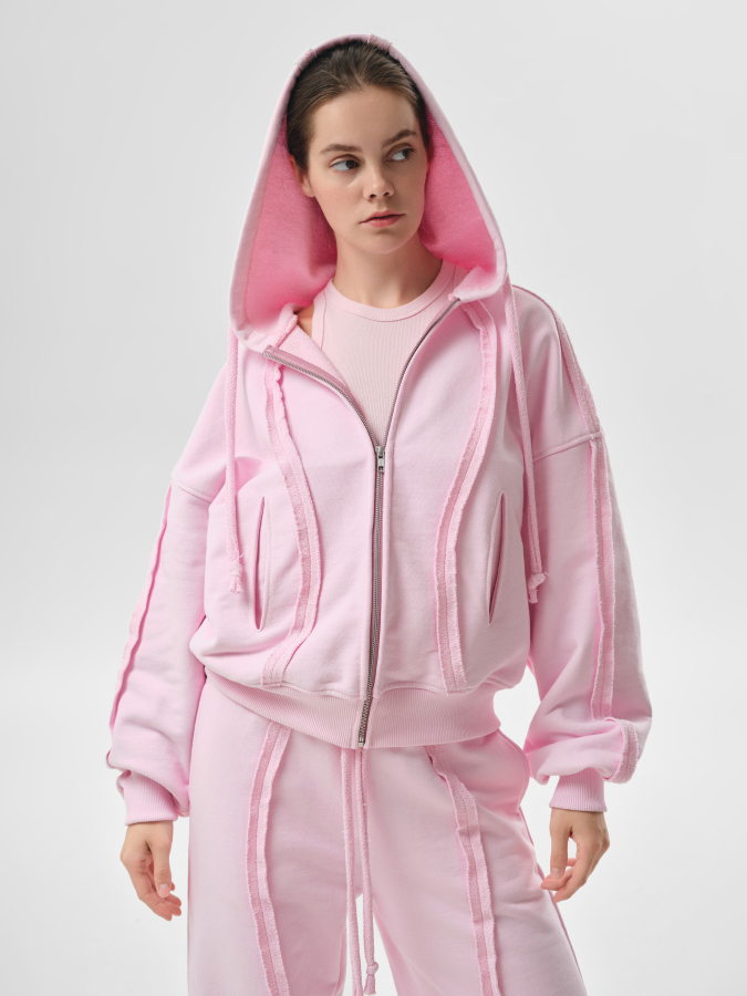 Худі wave, рожеве / hoodie wave, pink